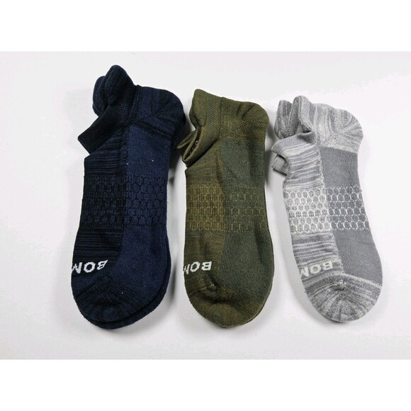 Bombas Assorted Athletic Ankle Socks Lot Of 3 Pairs Size M - Picture 1 of 2
